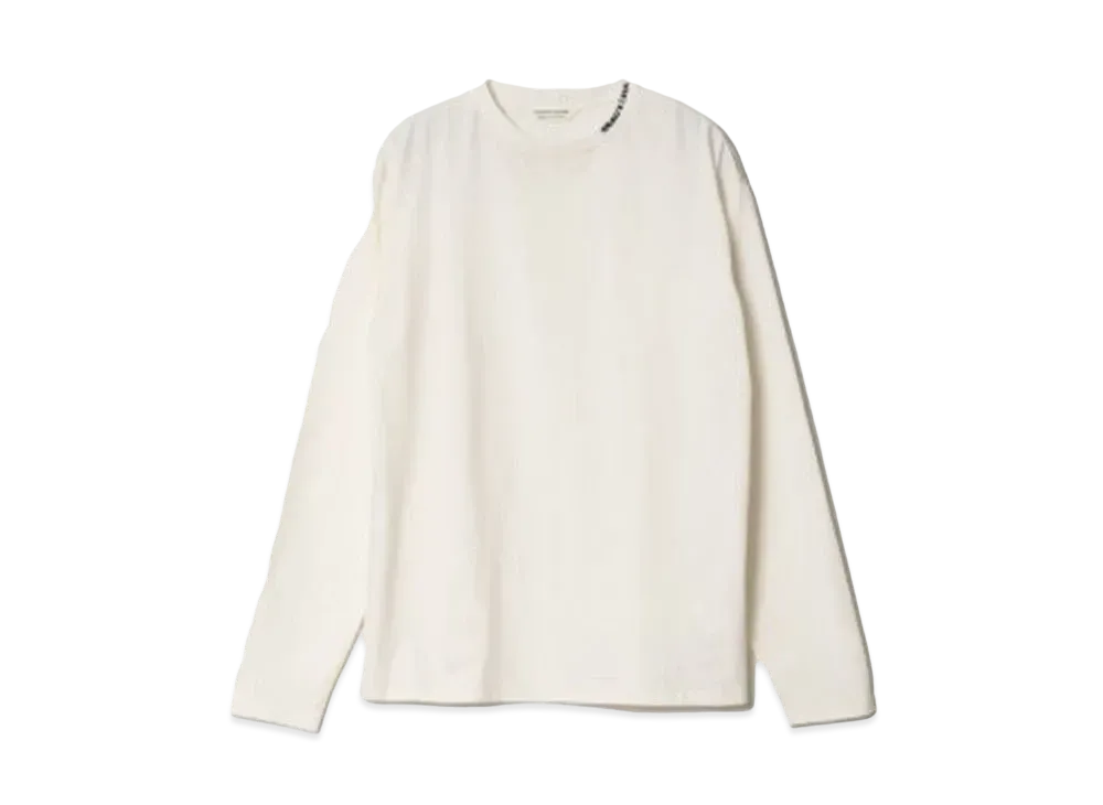 beautiful people Supima Cotton Jersey Knit Collar Long T "Ecru"