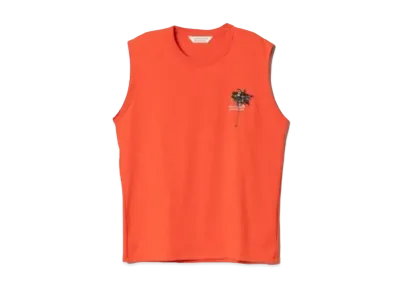 beautiful people Suvin Compact Jersey Palm Emb Tank Top "Red"