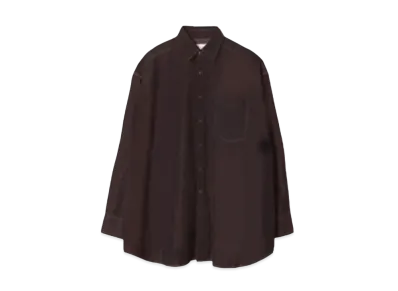 beautiful people Finx Typewriter Big Tuck Over Shirt "Brown"