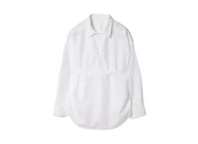 beautiful people Leno Cloth Fisherman Dress Shirt "White"