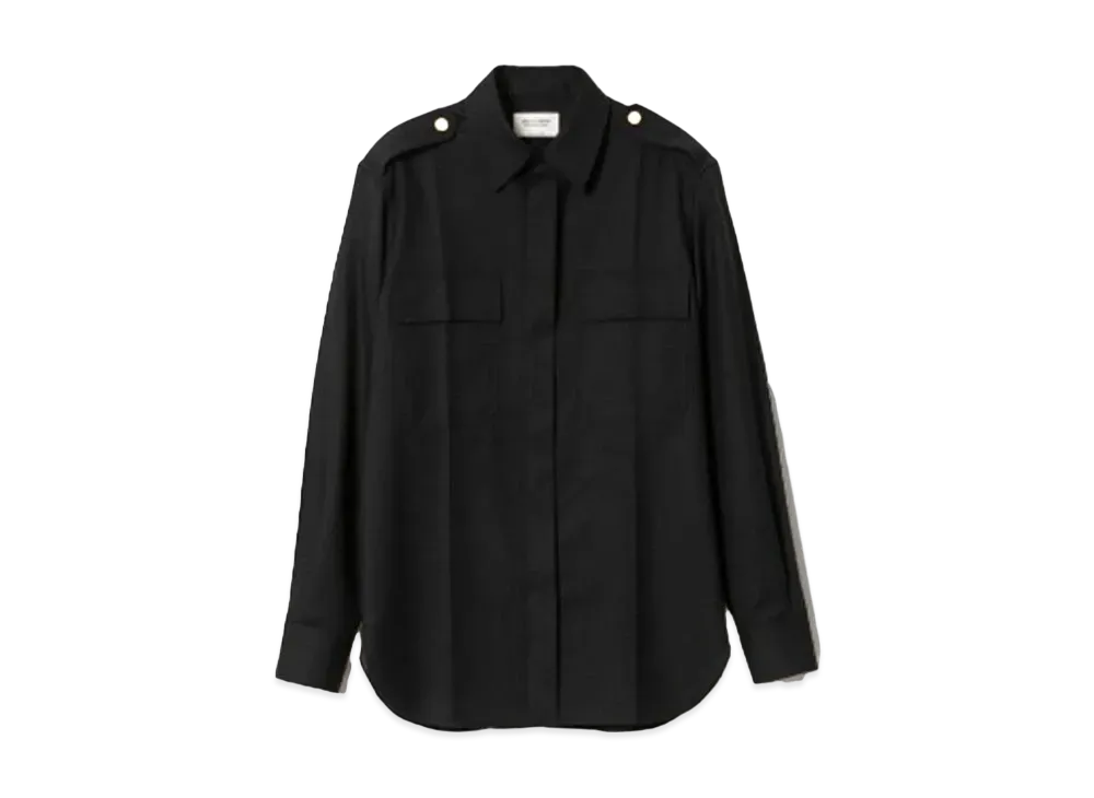 beautiful people Logo Fresco Regular Collar Shirt "Navy"