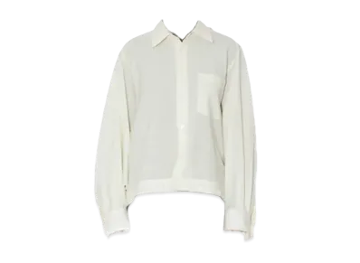 beautiful people Double-End Wool Leno Cloth Shirt Blouse "Ecru"