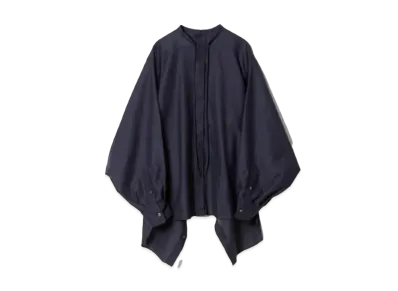 beautiful people Double-End Leno Cloth Tuxedo Blouse "Navy"