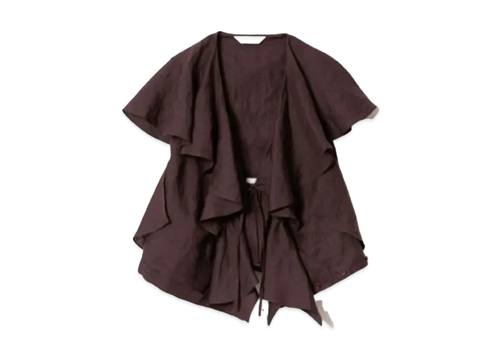 beautiful people Double-End Bed Linen Cloth Raffle Blouse "Plum"