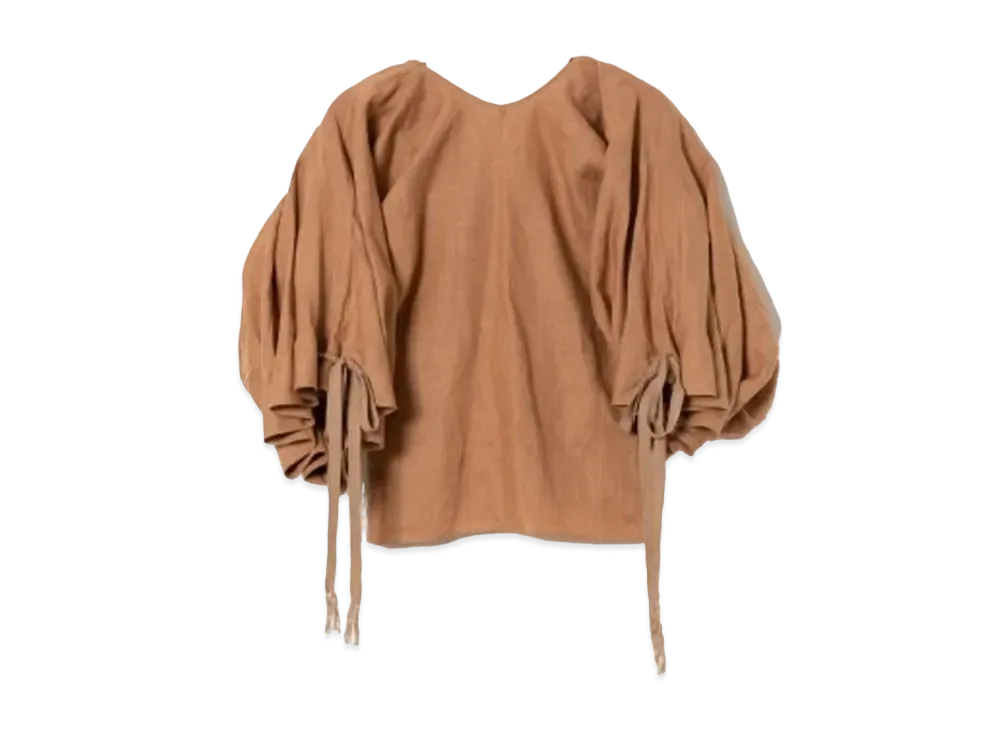 beautiful people Bed Linen Cloth Zigo Sleeve Blouse "Camel"
