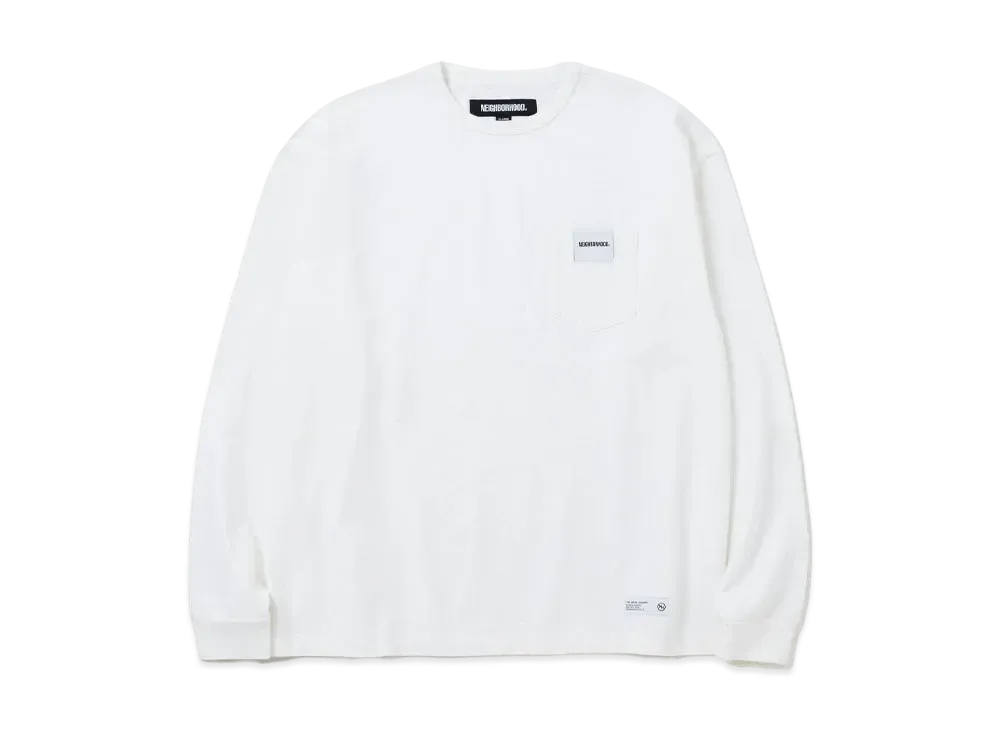 NEIGHBORHOOD Classic-P Crewneck LS "White"
