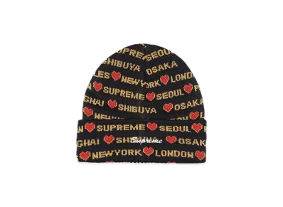 Supreme Hearts Beanie "Black"