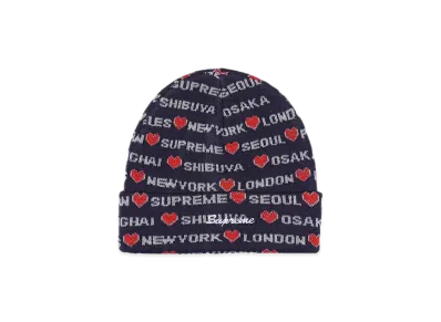 Supreme Hearts Beanie "Navy"