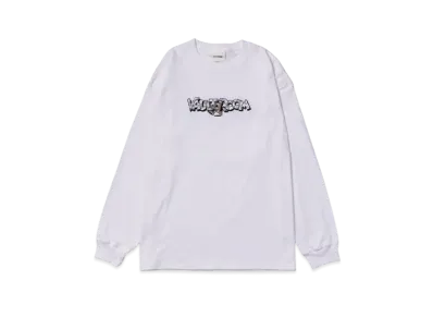 VAULTROOM Camo Logo Long Sleeve Tee "White"