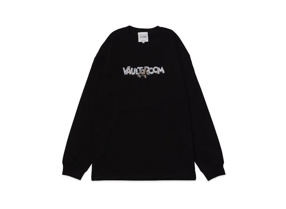 VAULTROOM Camo Logo Long Sleeve Tee "Black"