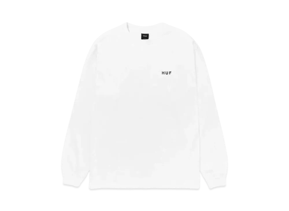 HUF OG Logo Long Sleeve Tee "White"