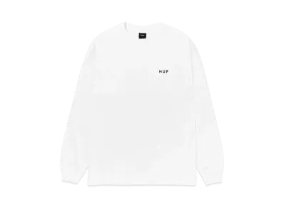 HUF OG Logo Long Sleeve Tee "White"