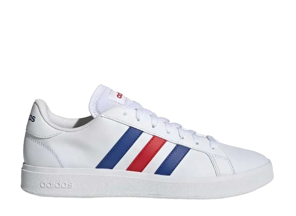 アディダス グランドコート TD ライフスタイル コート カジュアル "フットウェアホワイト/チームロイヤルブルー/ビビッドレッド"