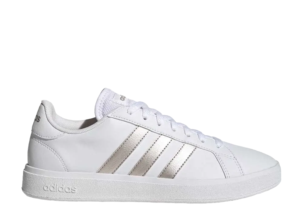 アディダス グランドコート TD ライフスタイル コート カジュアル "フットウェアホワイト/プラチナメタリック"