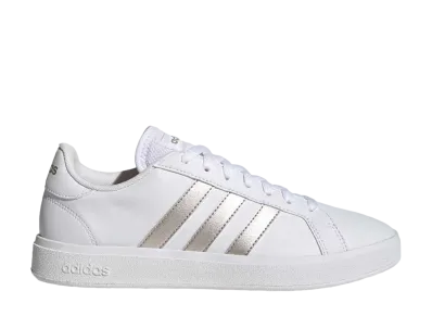 adidas Grandcourt TD Lifestyle Court Casual "Footwear White/Platina Metallic"