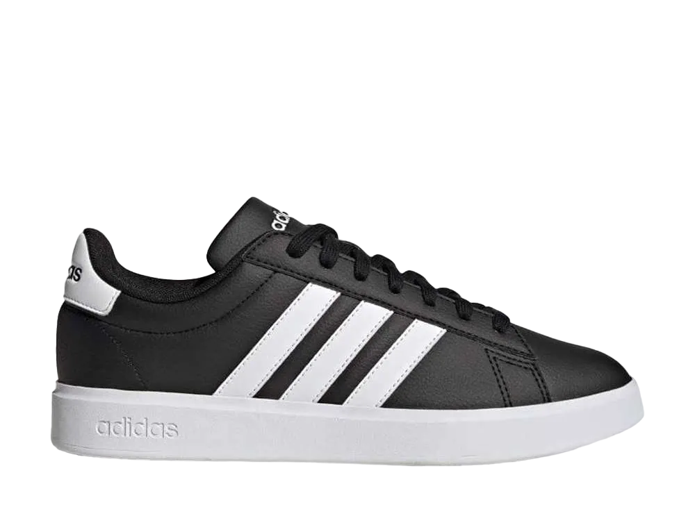 アディダス グランドコート クラウドフォーム コンフォート "コアブラック/フットウェアホワイト"