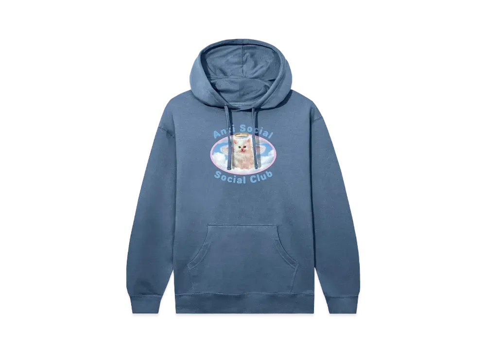ANTI SOCIAL SOCIAL CLUB Goodbye Kitty Hoodie "Storm Blue"