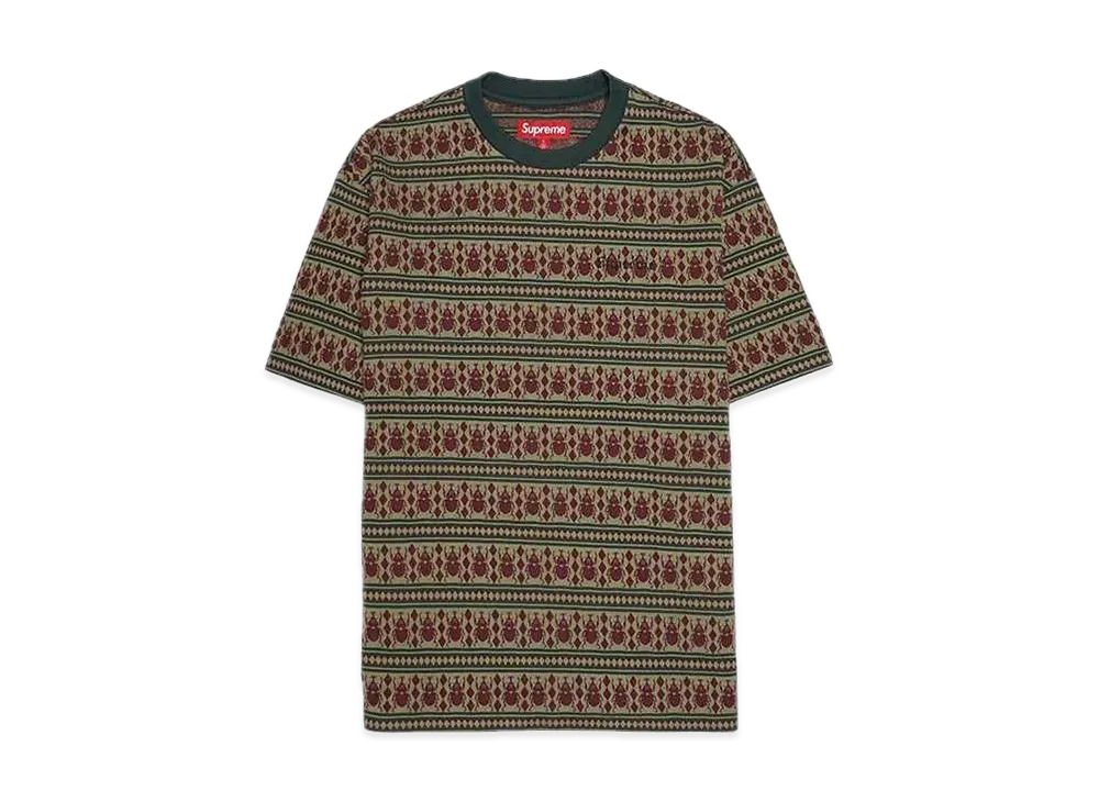 Supreme Jacquard Scarab S/S Top "Olive"