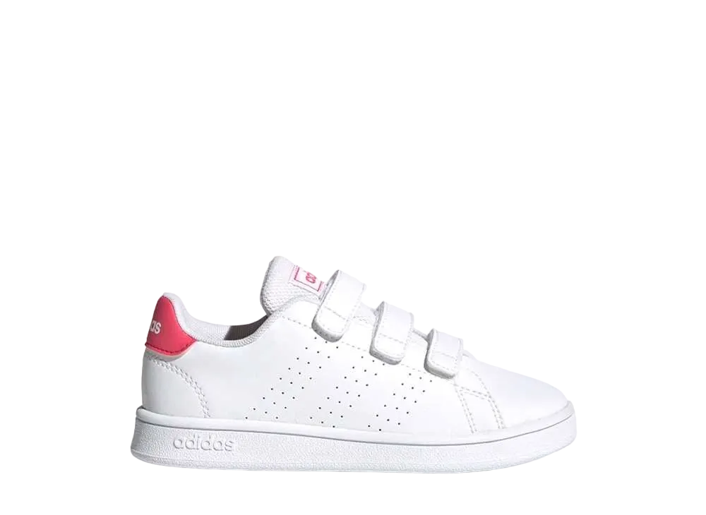 アディダス PS アドバンコート C "フットウェアホワイト/リアルピンク" (キッズ)