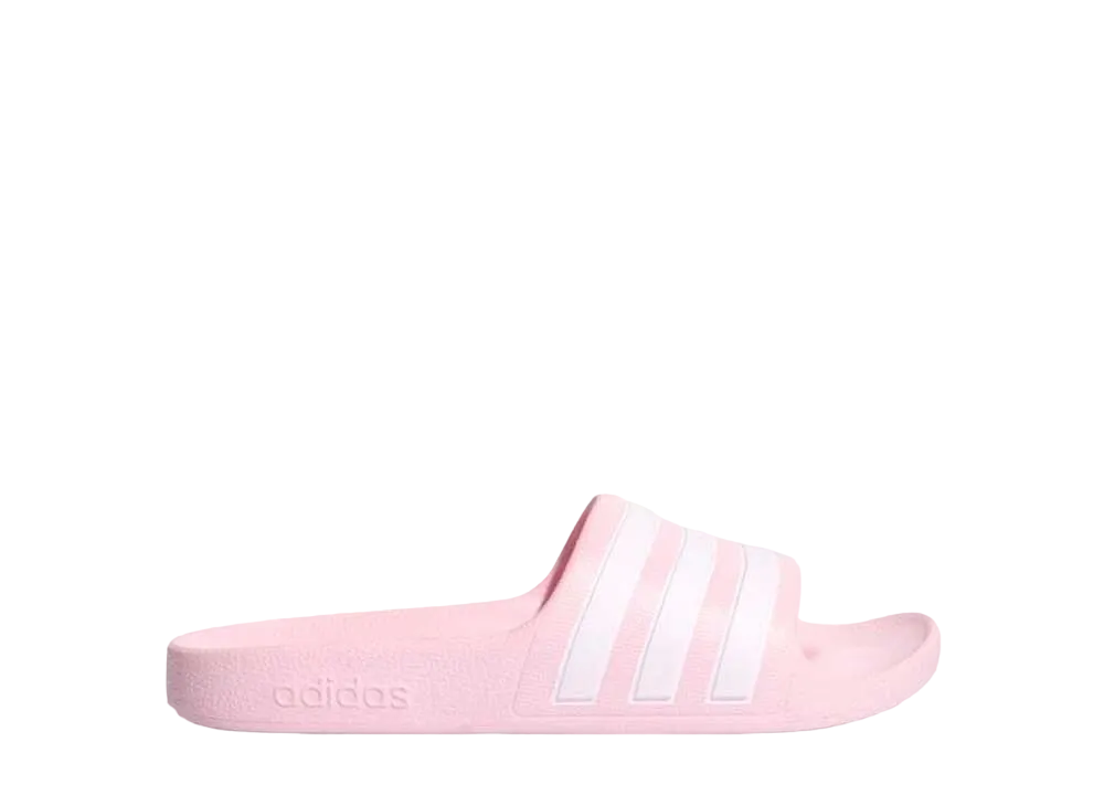 adidas GS Adilette Aqua Slides "Clear Pink/Footwear White"