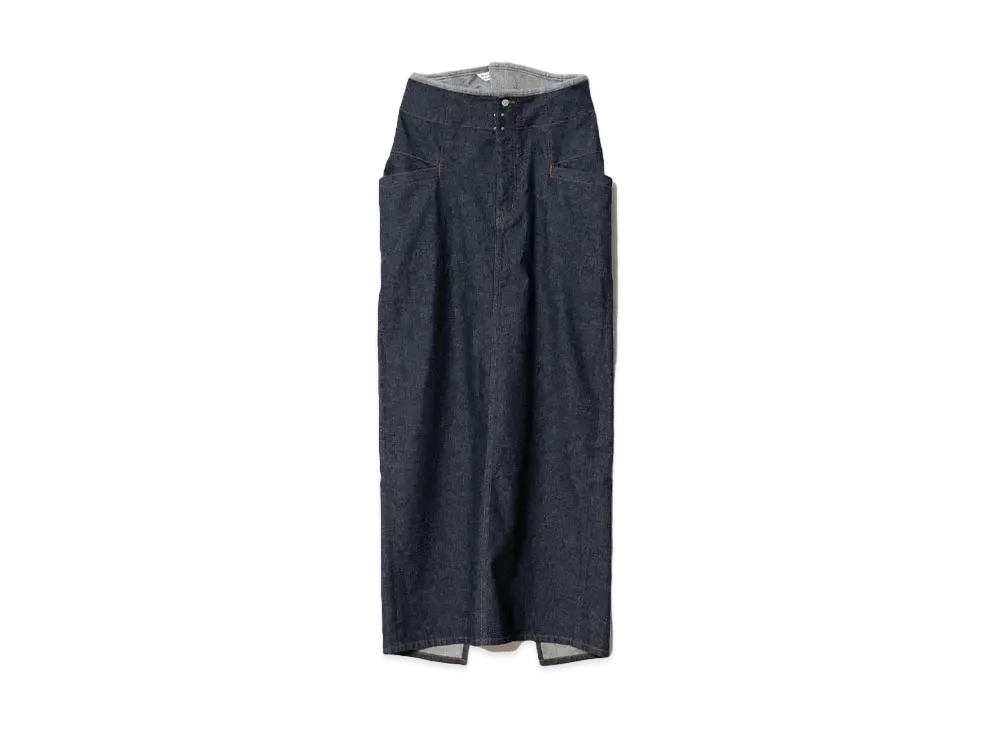 beautiful people Left Hand Twill Pencil Denim Skirt "Indigo"