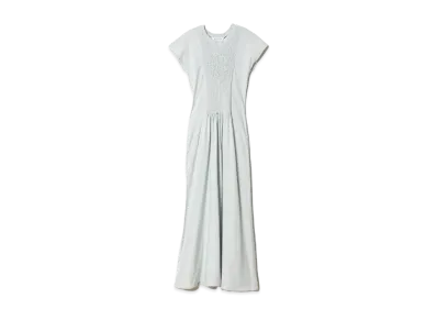 beautiful people Giza Cotton Jersey Smocking Dress "light blue1"