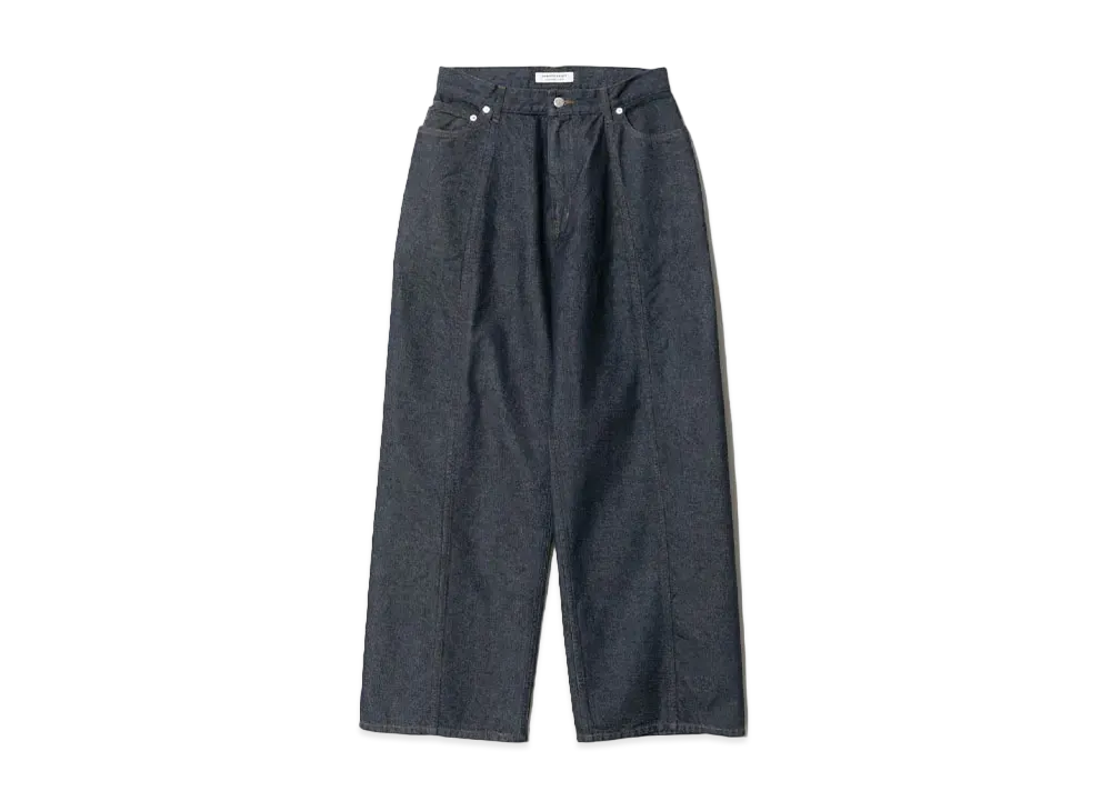 beautiful people Left Hand Twill Wide 3Sides Denim Pants "Indigo"