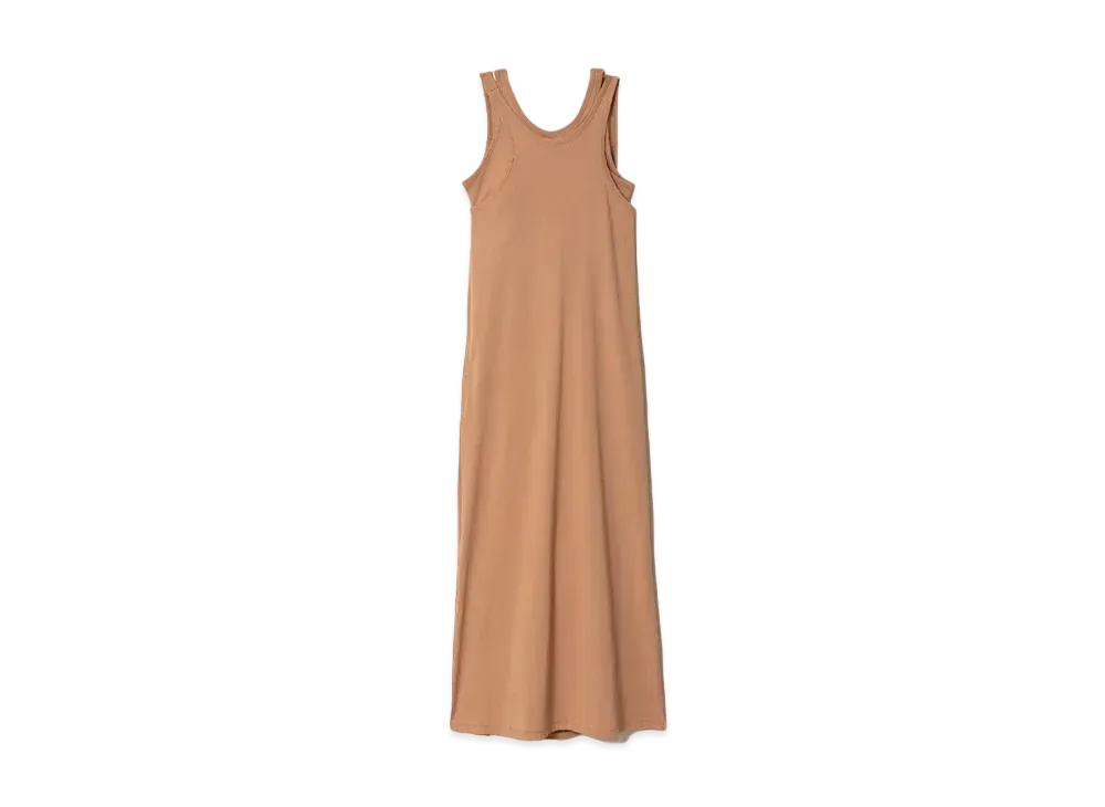 beautiful people Giza Cotton Jersey Tank-Top Dress "Camel"