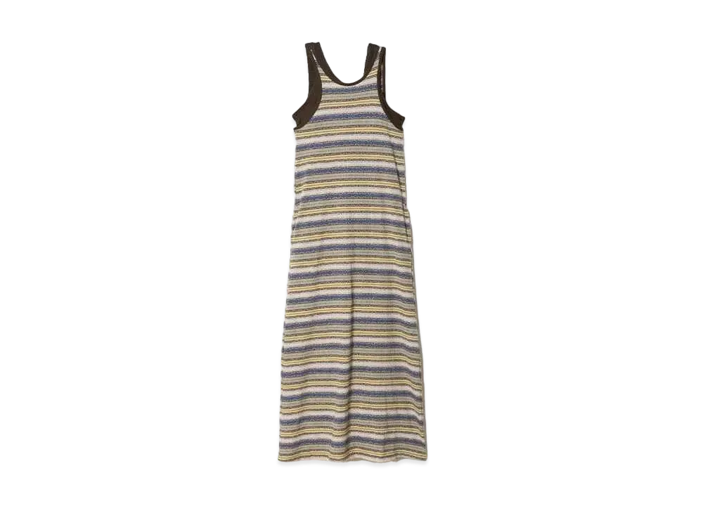 beautiful people Fair Isle Jacquard Tank-Top Dress "Olive"