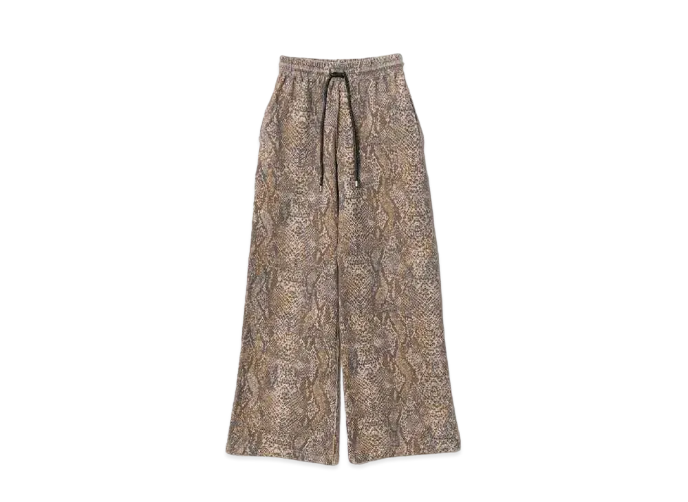 beautiful people Yak Sweat Python Pt Wide Straight Pants "Beige"