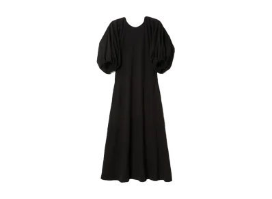 beautiful people Raffy Premium Jersey Balloon Sleeve Dress "Black"