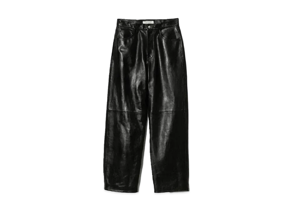 beautiful people Vintage Leather Cropped Pants "Black"