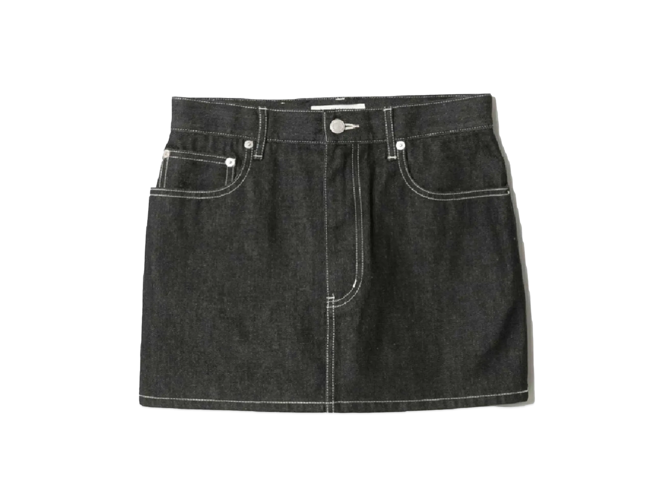 beautiful people Selvedge Denim Mini Skirt "Black"