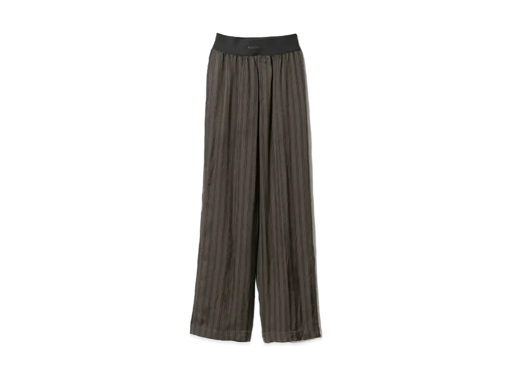 beautiful people Lining Stripe Elastic Waist Pants "Gray"