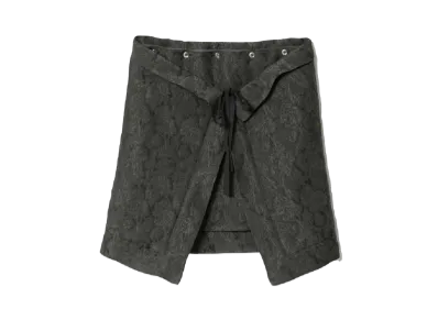 beautiful people Bittermelon Jacquard Pillow Case Skirt "Charcoal"