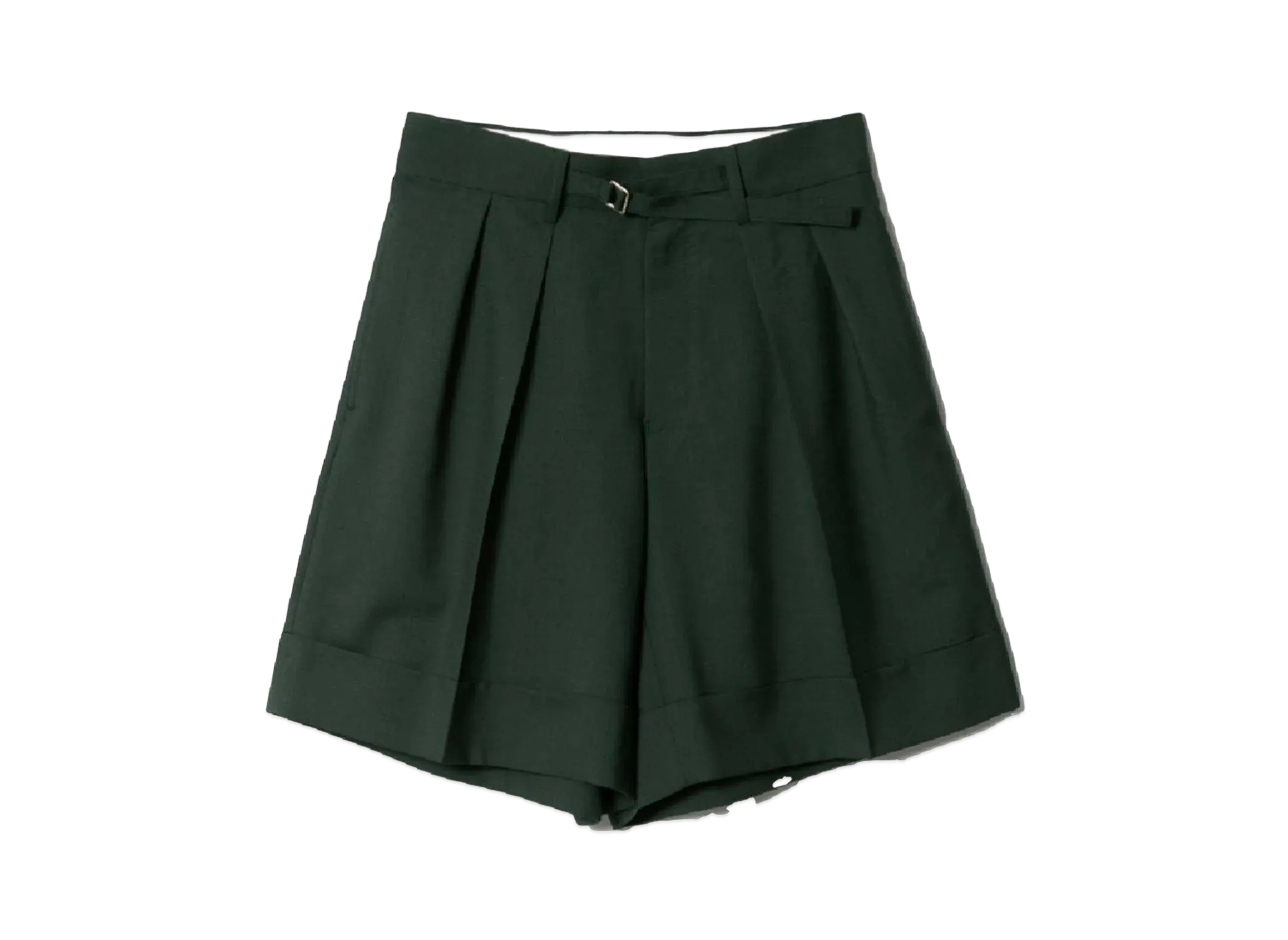 beautiful people Tropical Wool Mohair Gurkha Short Pants "Green"