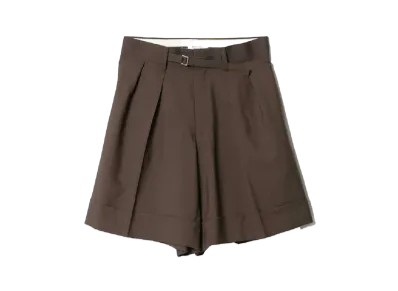 beautiful people Tropical Wool Mohair Gurkha Short Pants "Brown"