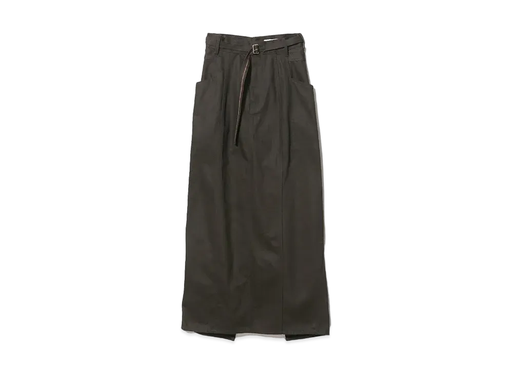 beautiful people Color Denim Long Skirt "Brown"