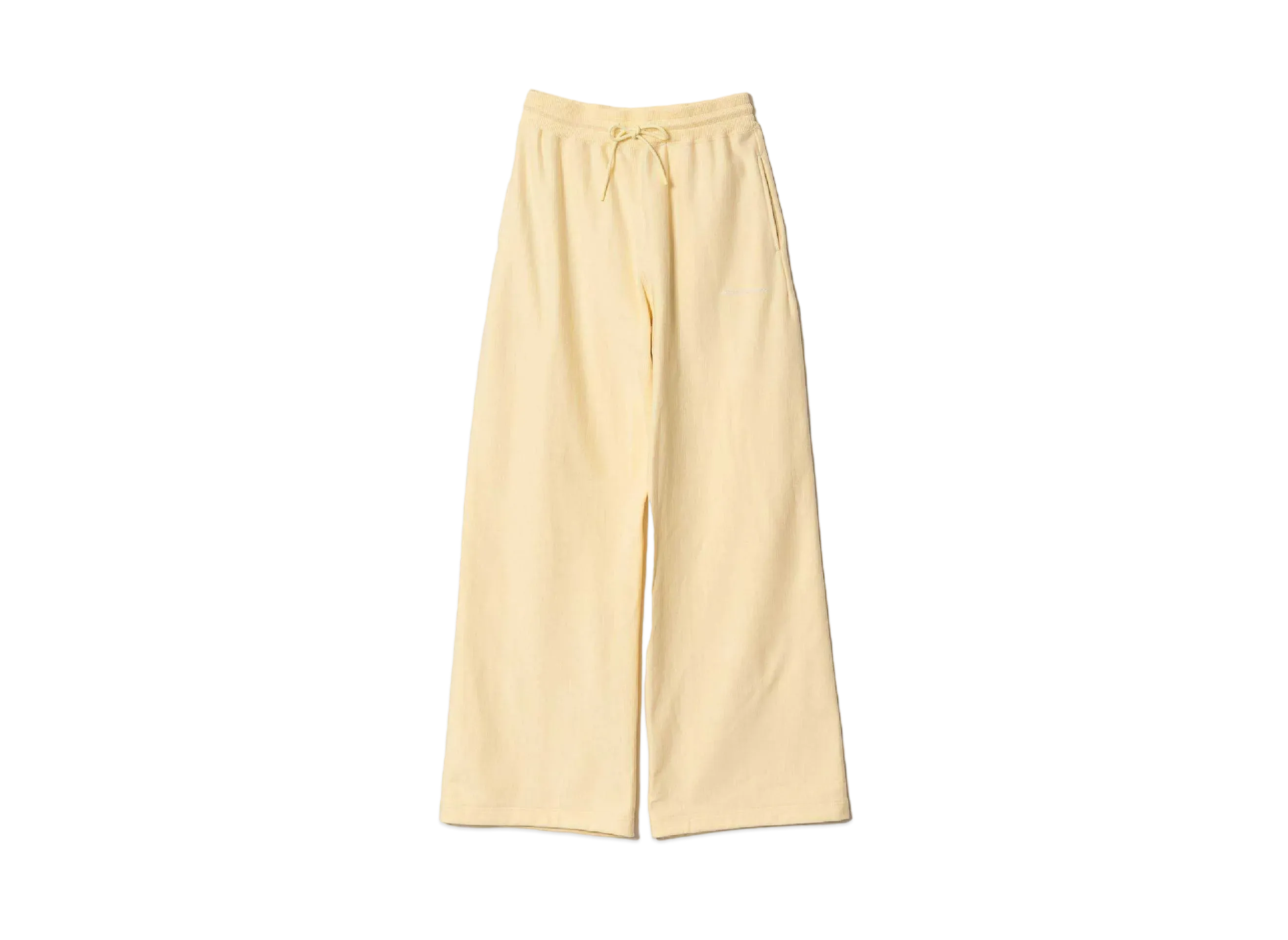 beautiful people Suvin Compact Sweat Wide Straight Pants "Lemon"