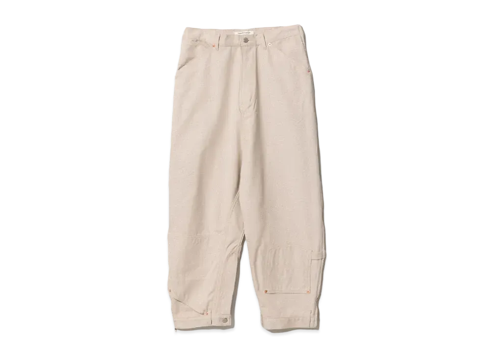 beautiful people Double-End Duck Cloth Pants "Lightbeige"