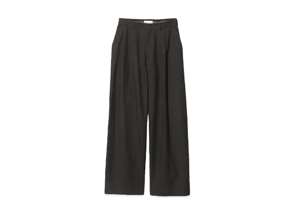 beautiful people Light Cotton Wool Gaba Wide Pants "Black"