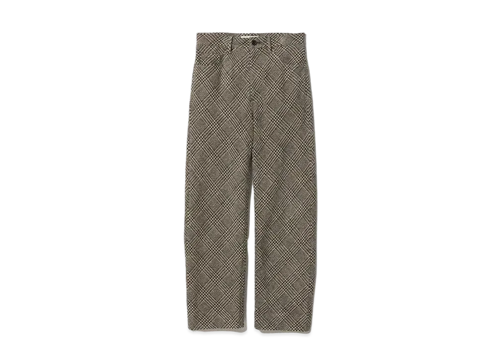 beautiful people Mole Glen Plaid Bias Cropped Pants "Pink/black"