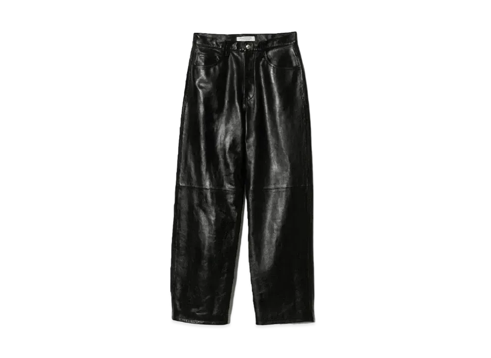 beautiful people Vintage Leather Cropped Pants "Black"
