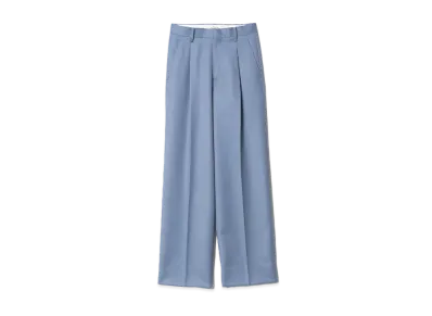 beautiful people Worsted Gabardine Wide Straight Pants "Blue"