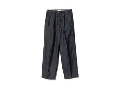 beautiful people Left Hand Twill Tuck Denim Pants "Indigo"
