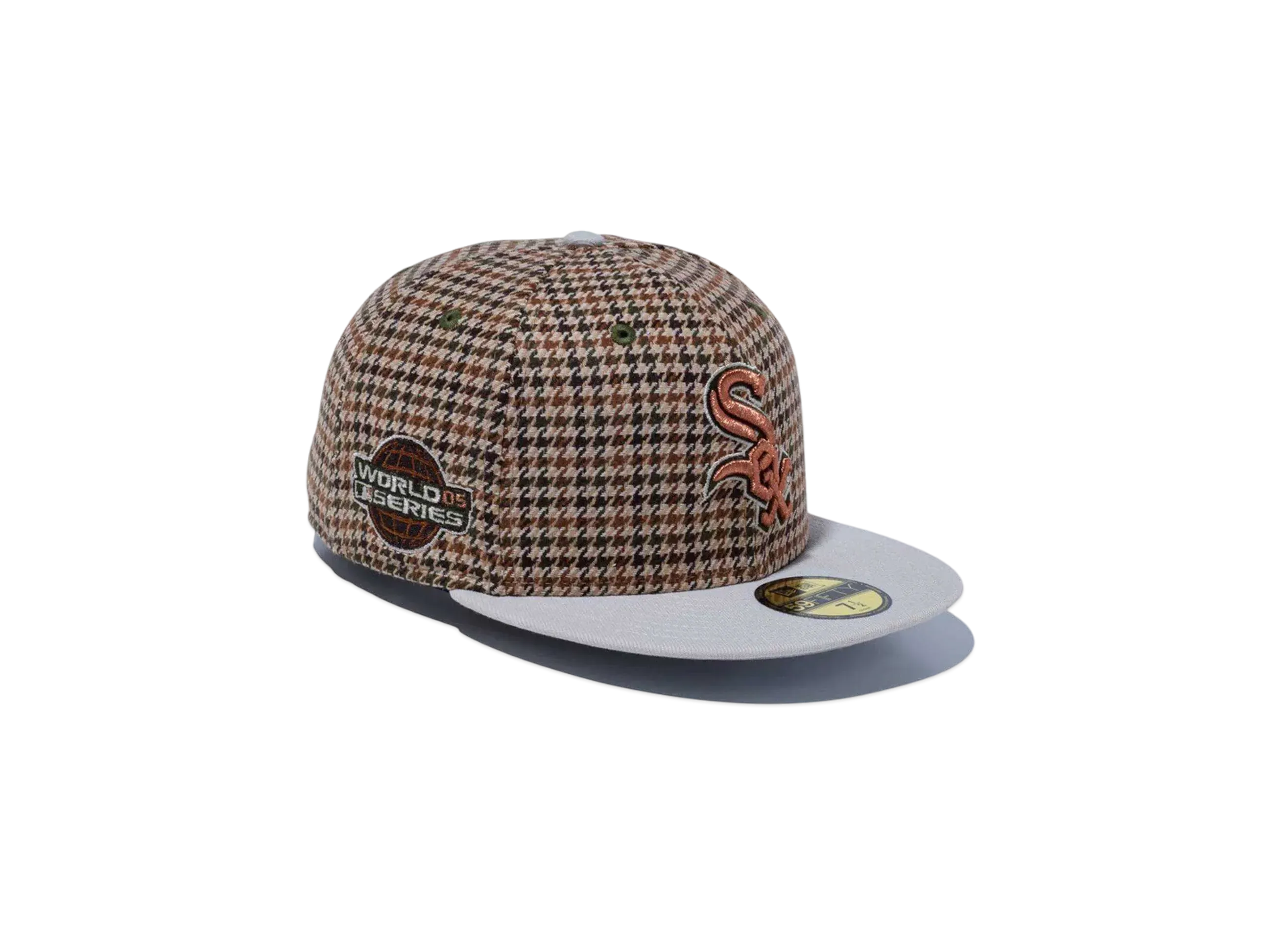 NEW ERA 59Fifty Houndstooth Chicago White Sox Stone Visor "Multi"