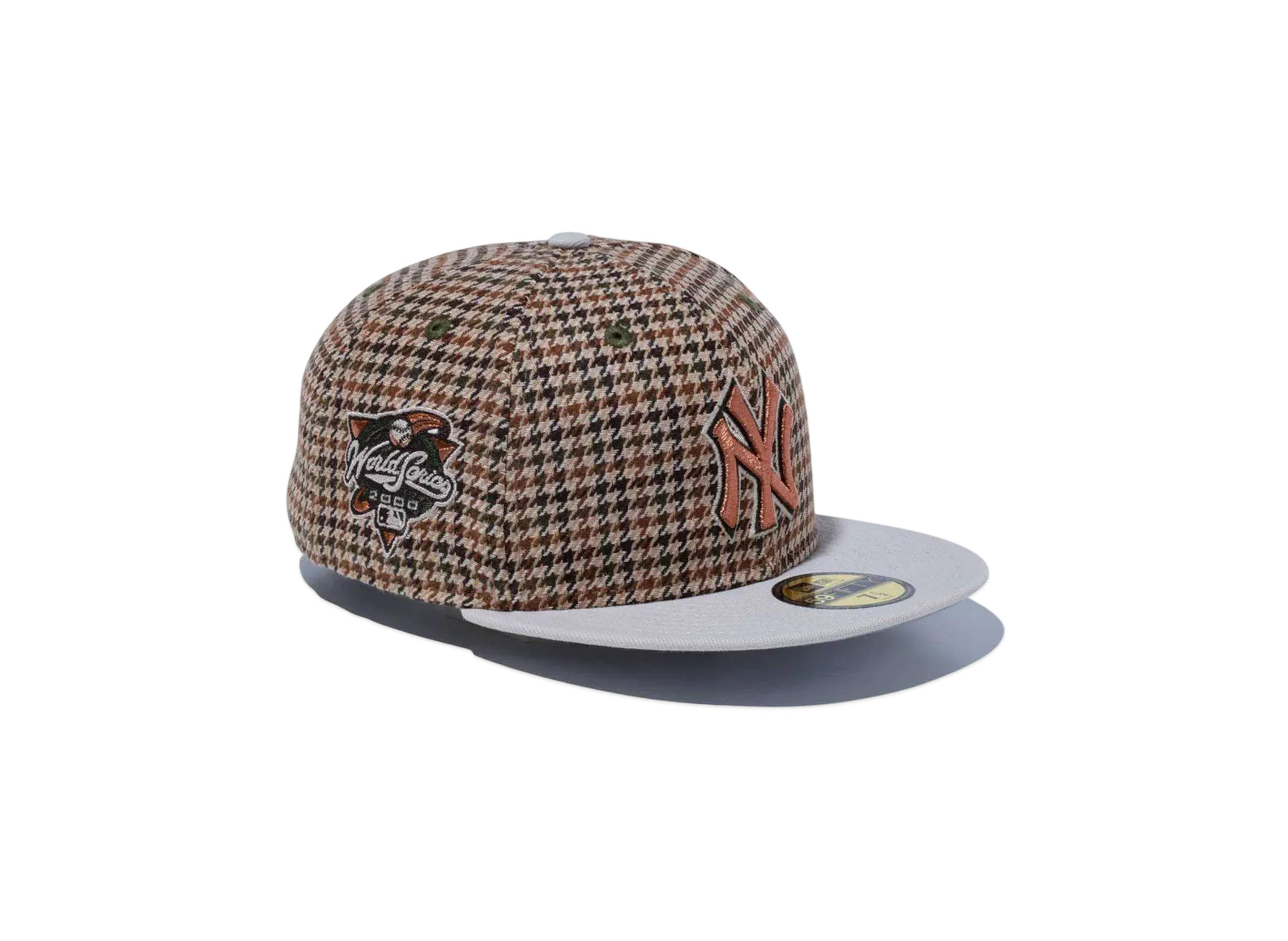 NEW ERA 59Fifty Houndstooth New York Yankees Stone Visor "Multi"