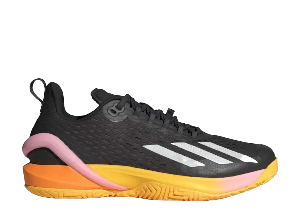 アディダス アディゼロ サイバーソニック テニス "オーロラブラック/ゼロメタリック/スパーク"