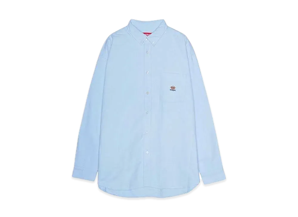 Supreme Loose Fit Flannel Oxford Shirt "Light Blue"