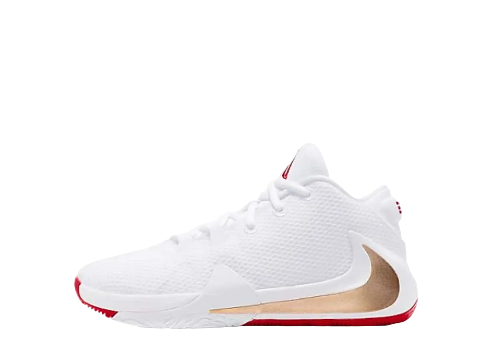 ナイキ GS ズームフリーク1 ローズ "ホワイト/メタリックゴールド/ユニバーシティレッド"